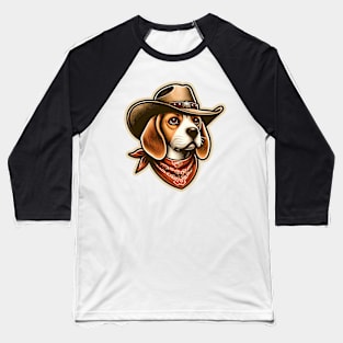 Beagle Cowboy Baseball T-Shirt